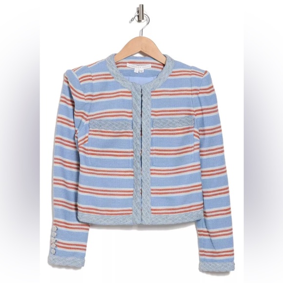 Veronica Beard Arrowe Braided Trim Jacket - Picture 1 of 9